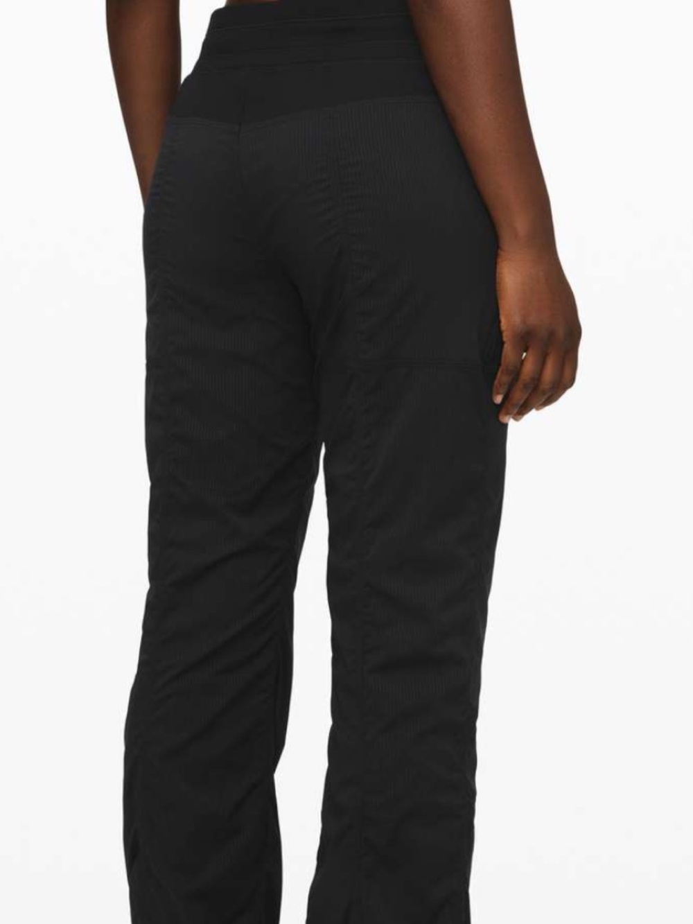 lululemon athletica Women's Black Track Pants - Relaxed Fit Joggers